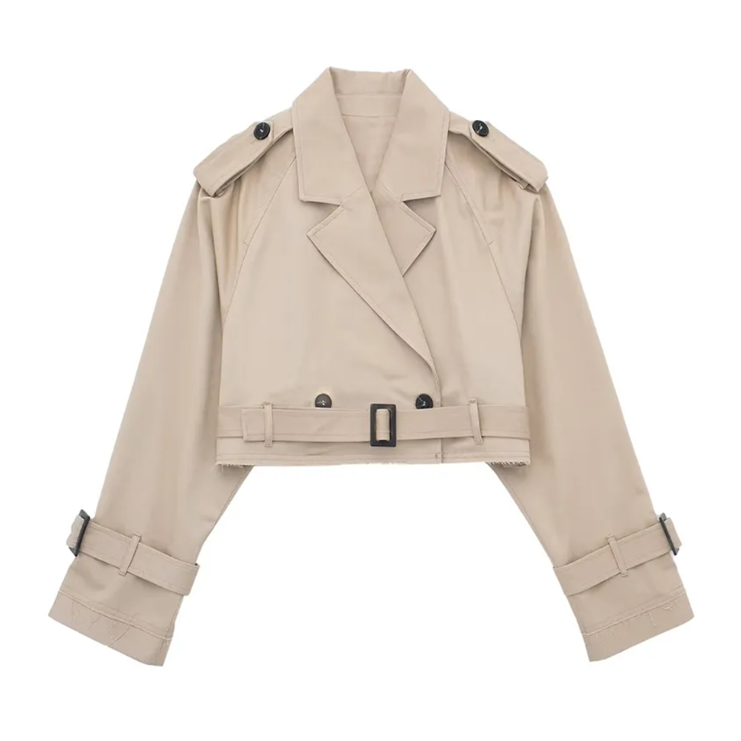 EB | Cropped Trenchcoat - Stilvoll & Vintage