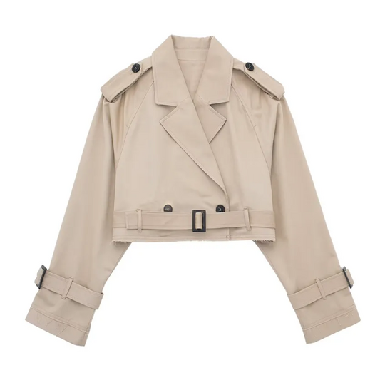 EB | Cropped Trenchcoat - Stilvoll & Vintage