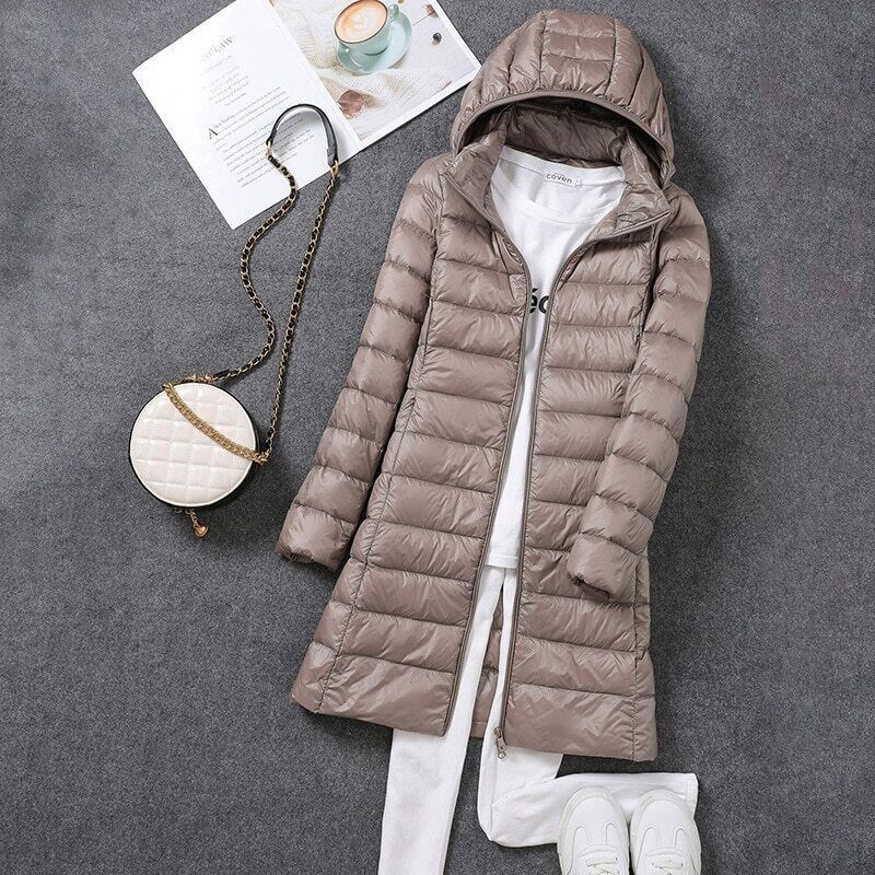 EB | Lang Daunenjacke - Schön Warm & Stilvoll