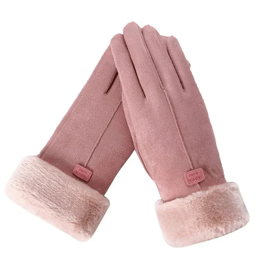 EB | Stilvolle Damenhandschuhe mit Pelzrand