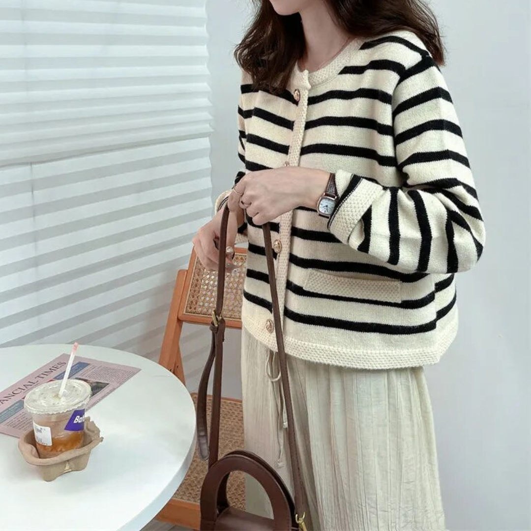 EB | Gestreiftes Jackett Glamourös & Trendy
