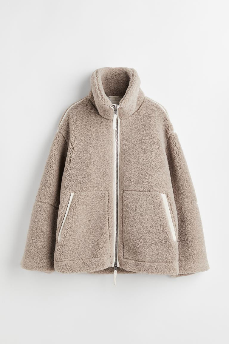 EB | Teddyjacke In Cremeweiß