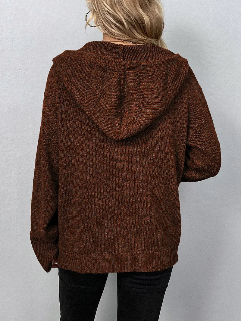 EB | Strickcardigan mit Kapuze