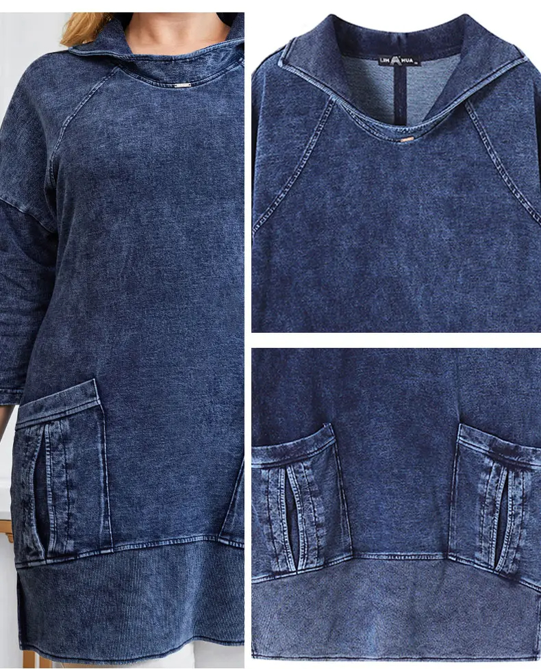 EB | Strickdenimjacke Curve Plus Size