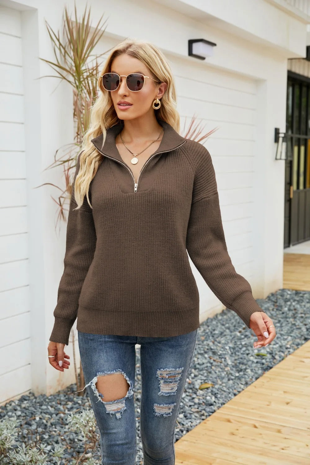 EB | Strick-Half-Zip-Pullover