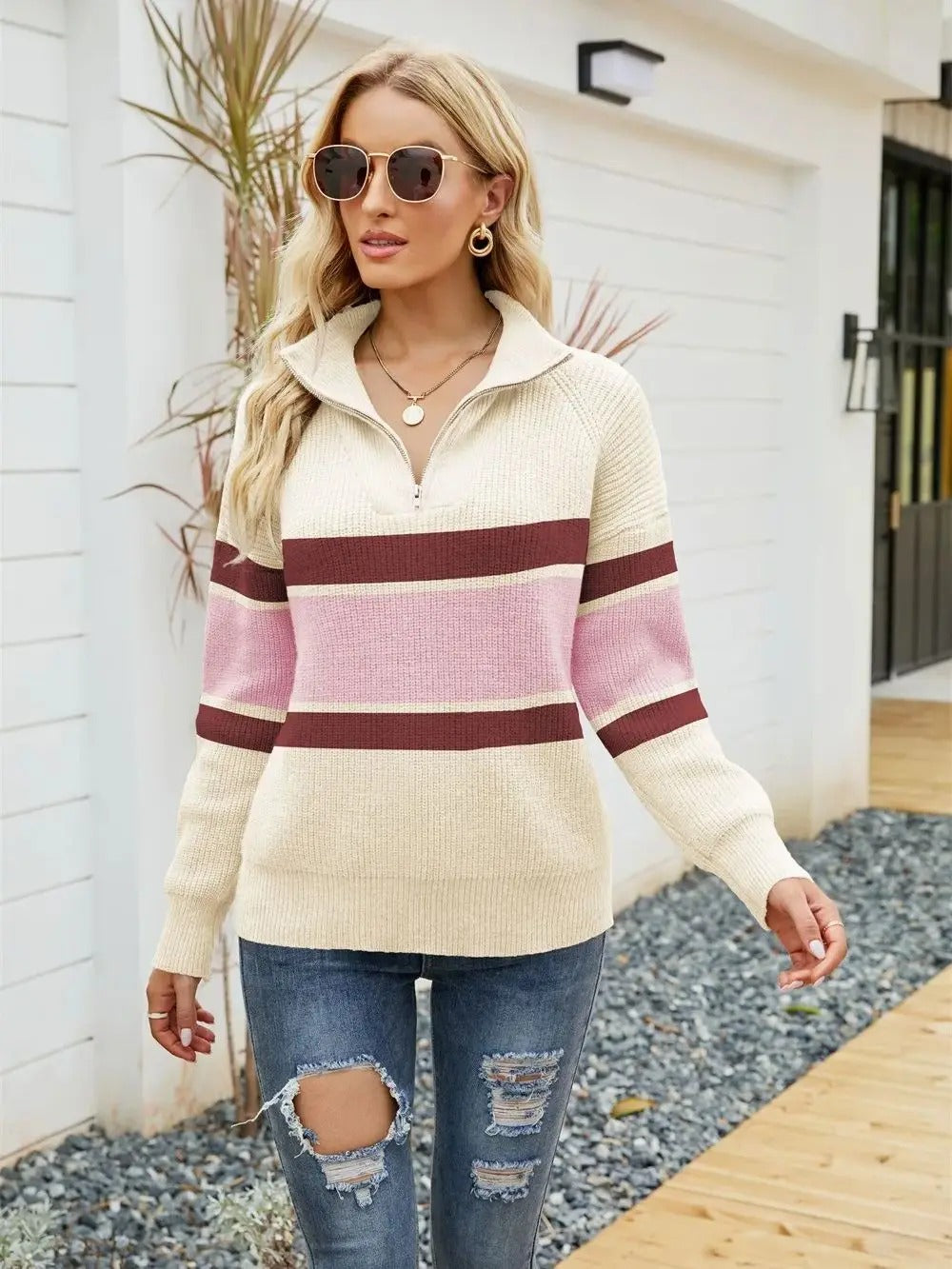 EB | Strick-Half-Zip-Pullover