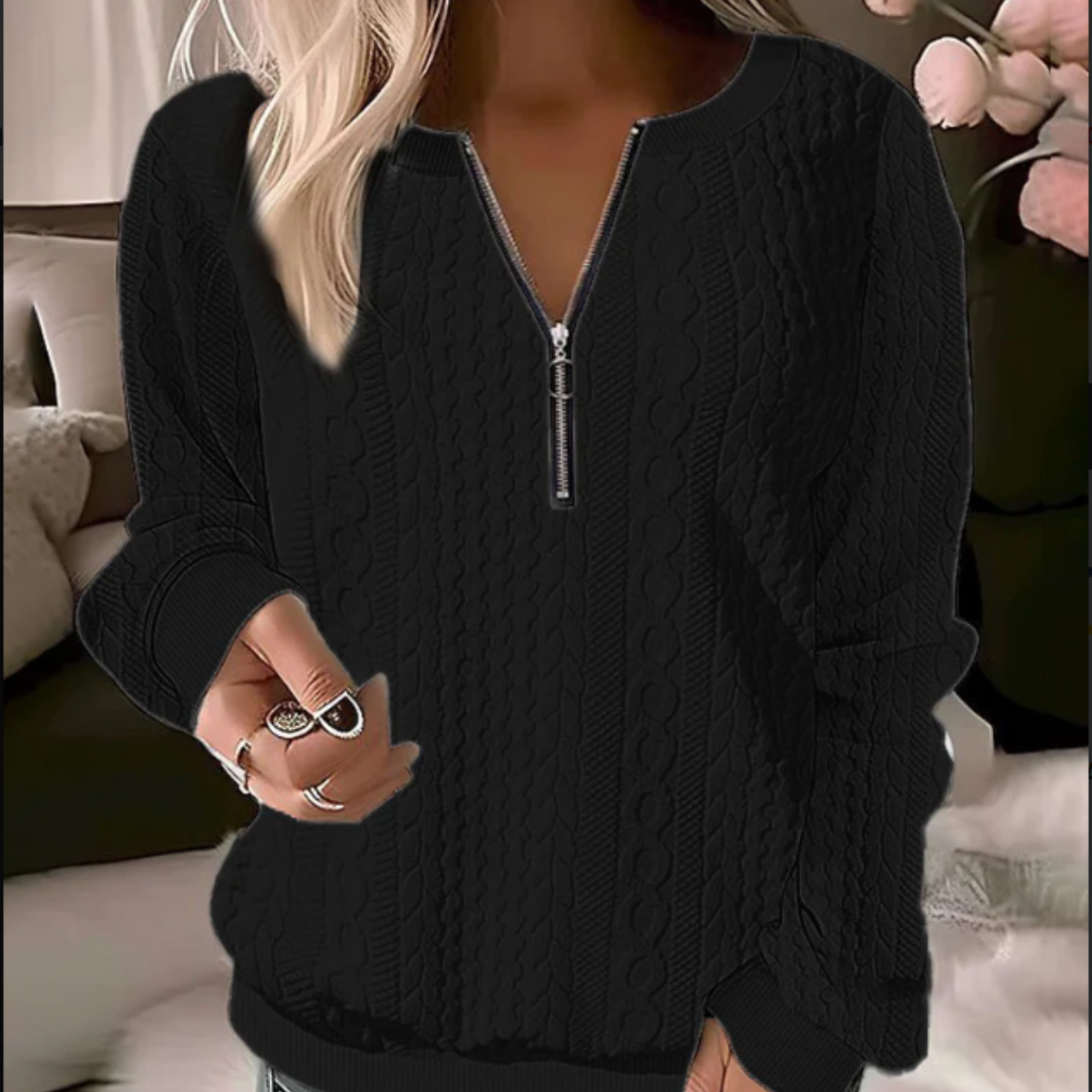 EB | Strickpullover mit Rundhalsausschnitt und Jacquard-Muster