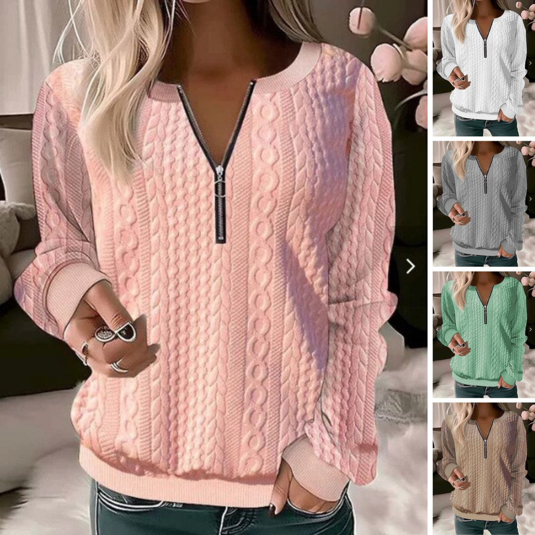 EB | Strickpullover mit Rundhalsausschnitt und Jacquard-Muster