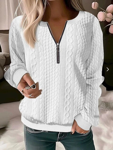 EB | Strickpullover mit Rundhalsausschnitt und Jacquard-Muster