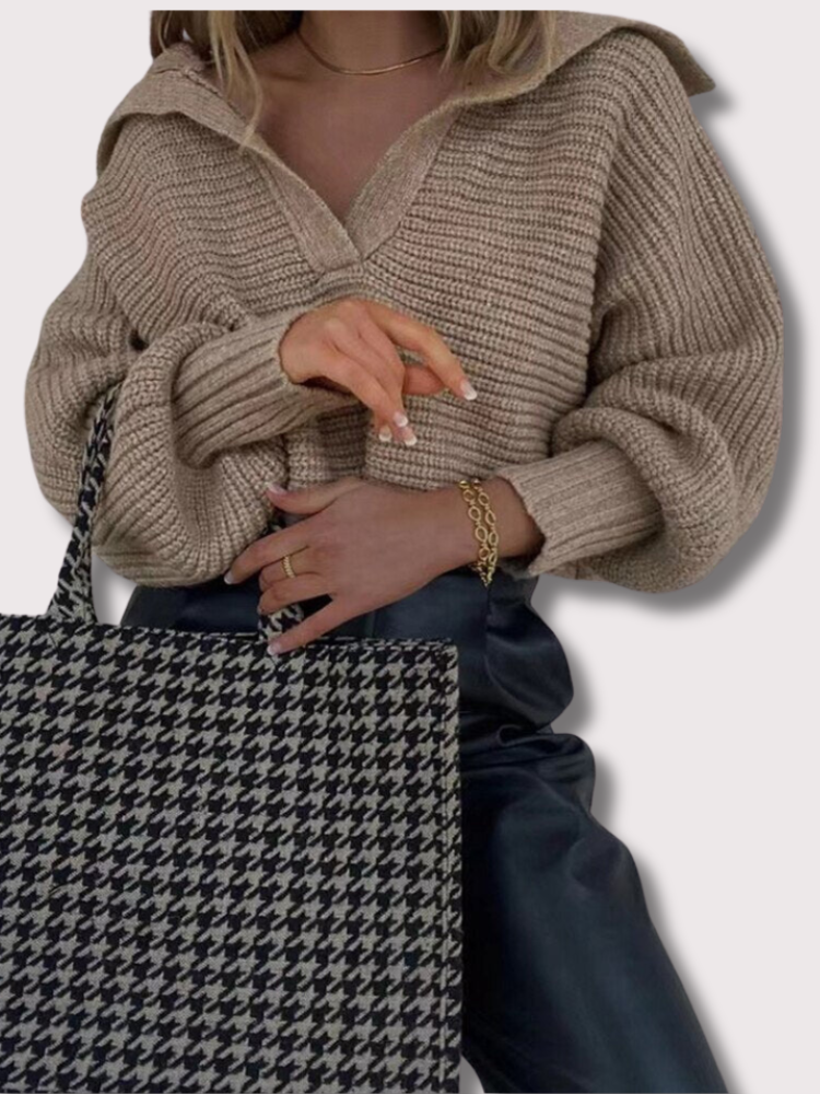 EB | Strick V-Ausschnitt Pullover