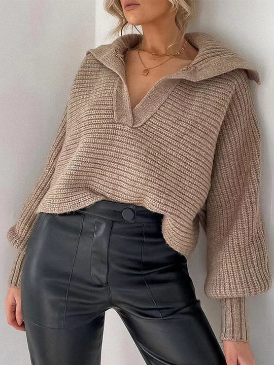 EB | Strick V-Ausschnitt Pullover