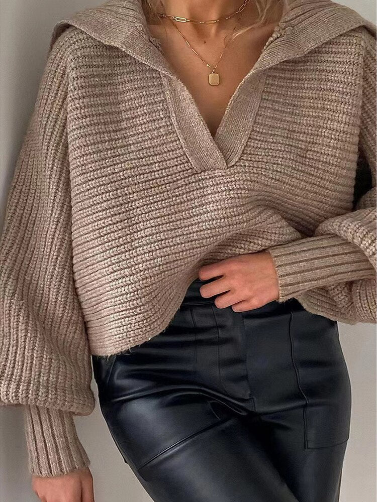 EB | Strick V-Ausschnitt Pullover