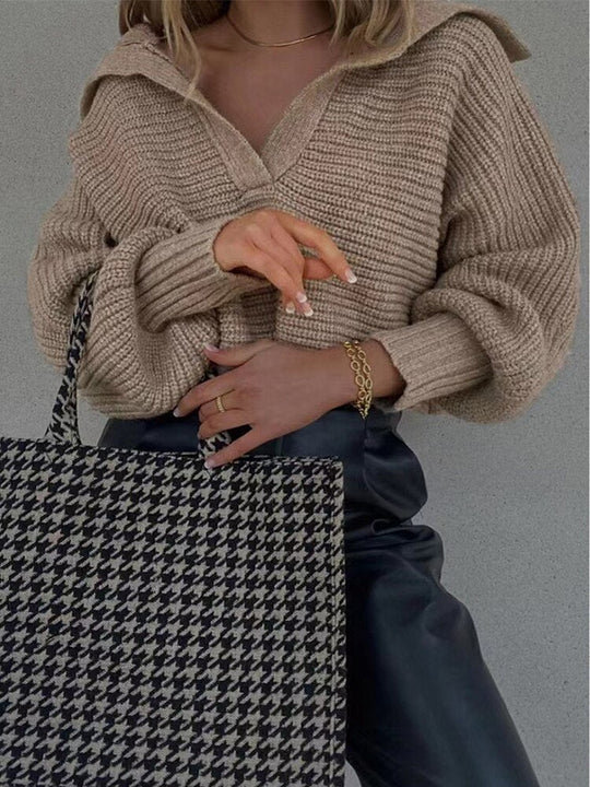 EB | Strick V-Ausschnitt Pullover