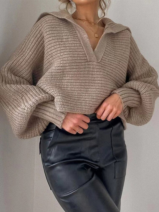 EB | Strick V-Ausschnitt Pullover