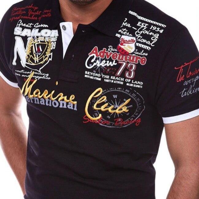 EB | Poloshirt mit Buchstaben für Herren