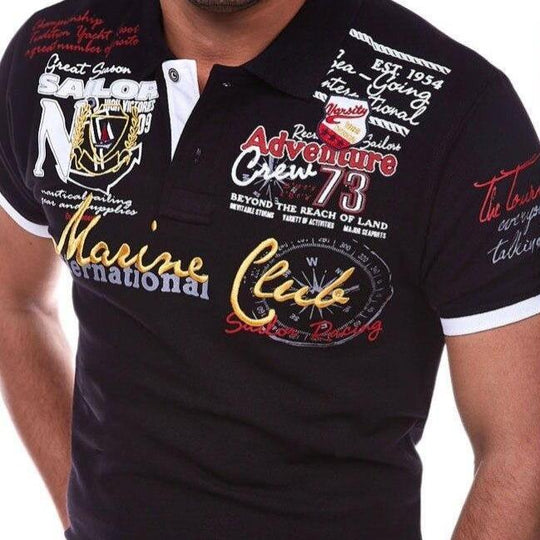 EB | Poloshirt mit Buchstaben für Herren