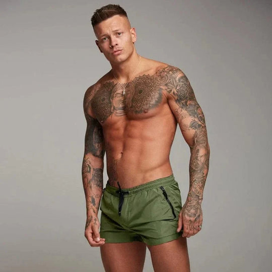 EB | Kurze Badeshorts für Männer mit Tasche