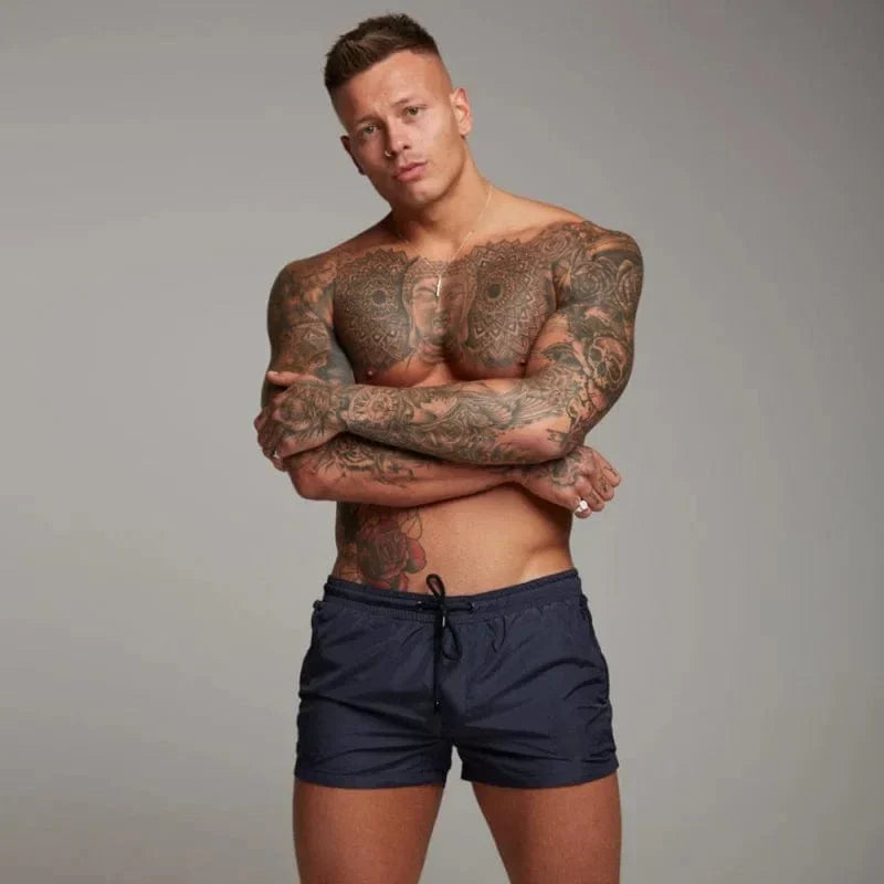 EB | Kurze Badeshorts für Männer mit Tasche