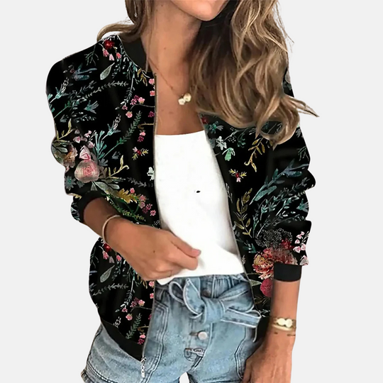 EB | Damen Retro Bomberjacke mit Print