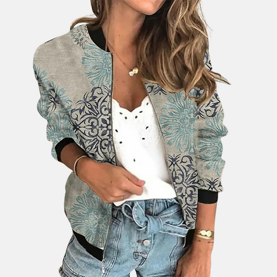 EB | Damen Retro Bomberjacke mit Print