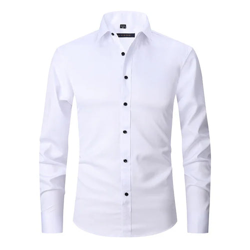 EB | Herren Slim Passform Stretchstoff Bügelfrei Button Down Kragen