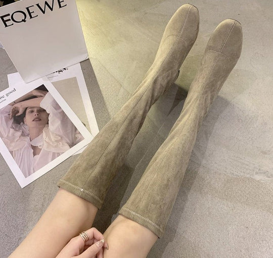 EB | Bequeme hohe Stiefel mit blockabsatz