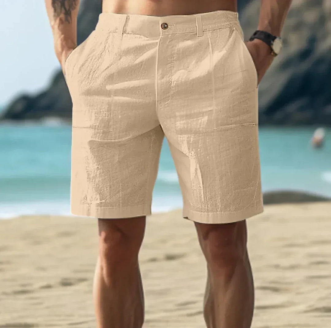 EB | Herren Leinen Shorts für Entspannte Sommertage Atmungsaktiv, Bequem & Stilvoll