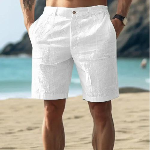 EB | Herren Leinen Shorts für Entspannte Sommertage Atmungsaktiv, Bequem & Stilvoll