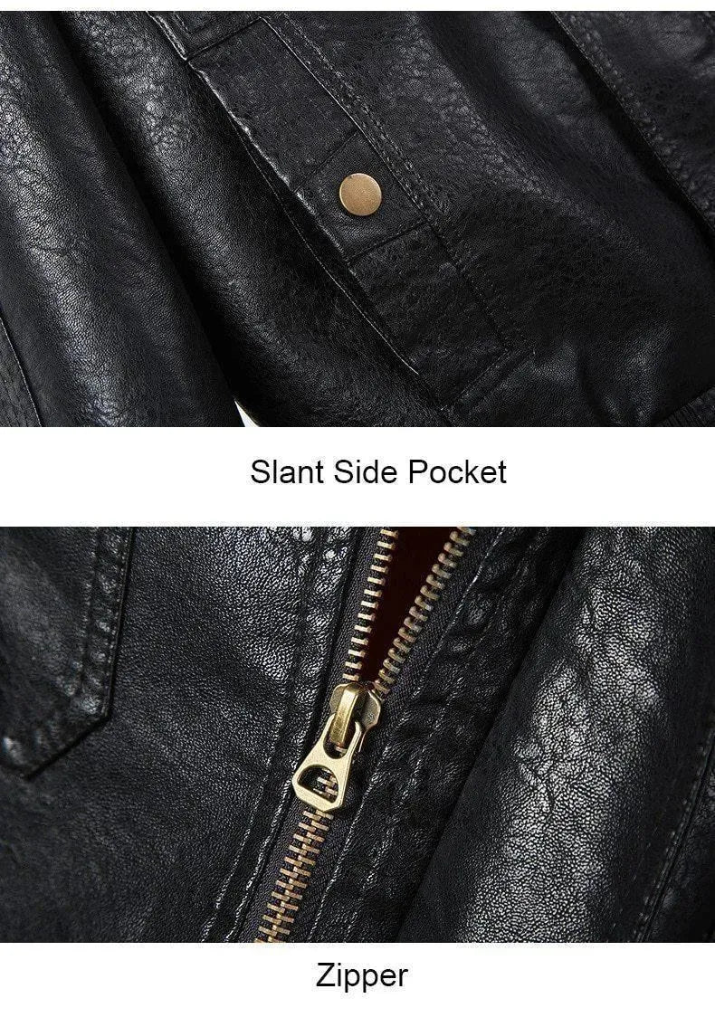 EB | Lederjacke, Herren Winterjacke, Motorradjacke