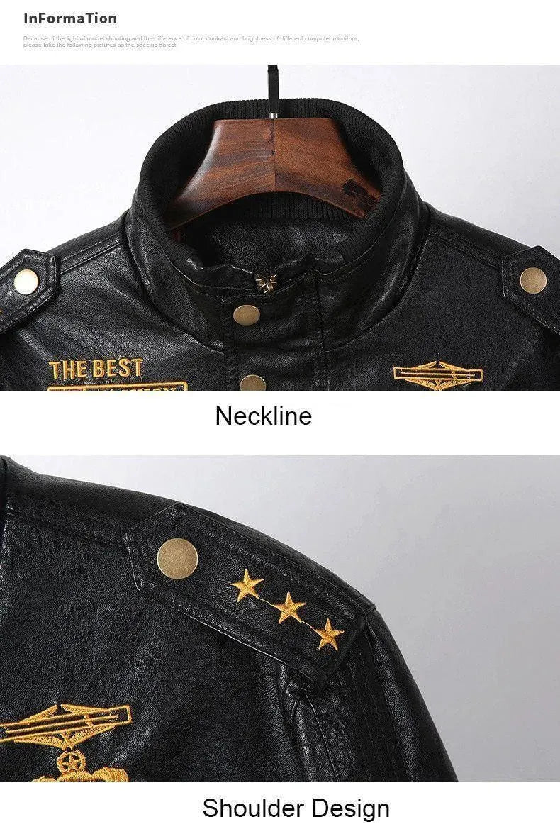EB | Lederjacke, Herren Winterjacke, Motorradjacke