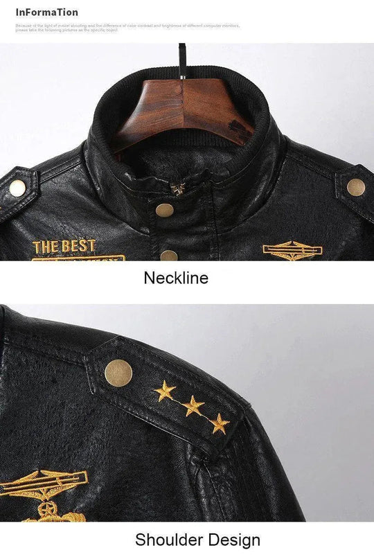 EB | Lederjacke, Herren Winterjacke, Motorradjacke