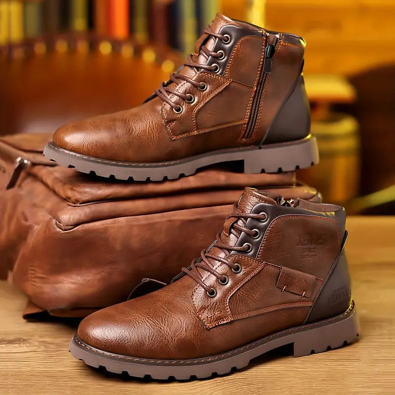 EB – Klassische Herbst Stiefel mit Reißverschluss für Männer