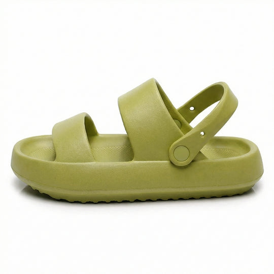 EB | Orthopädische Sandalen Comfort Plus Pantoletten mit Doppelriemen Gepolsterte, Lässige Slip-On-Sandalen