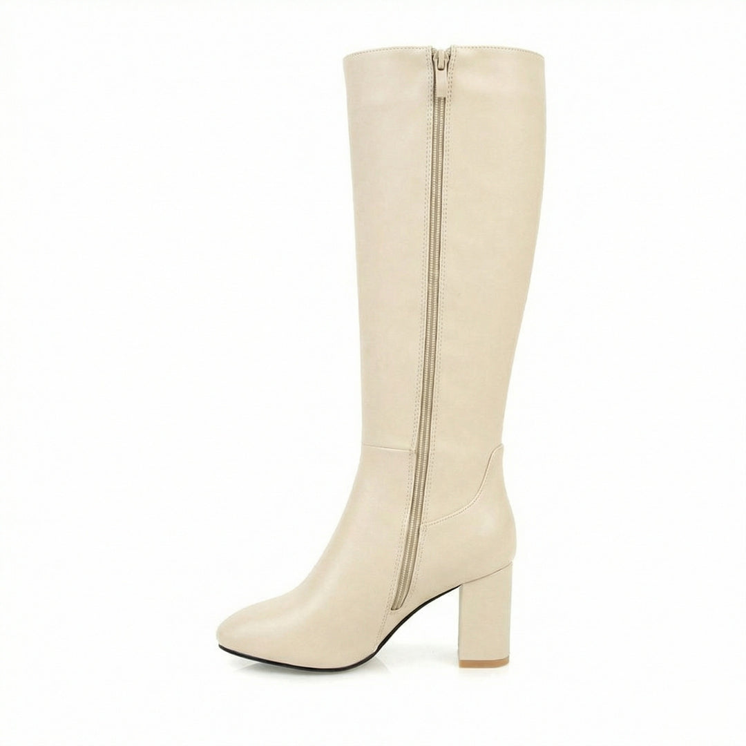 Warme Bequeme Lange Damen Schick Modische Stilvolle Stiefel EB