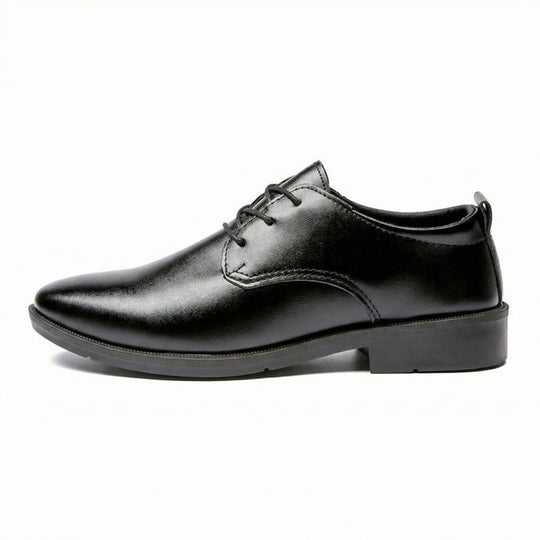 Herren Elegante Leder Schnürschuhe mit rutschfester Sohle EB