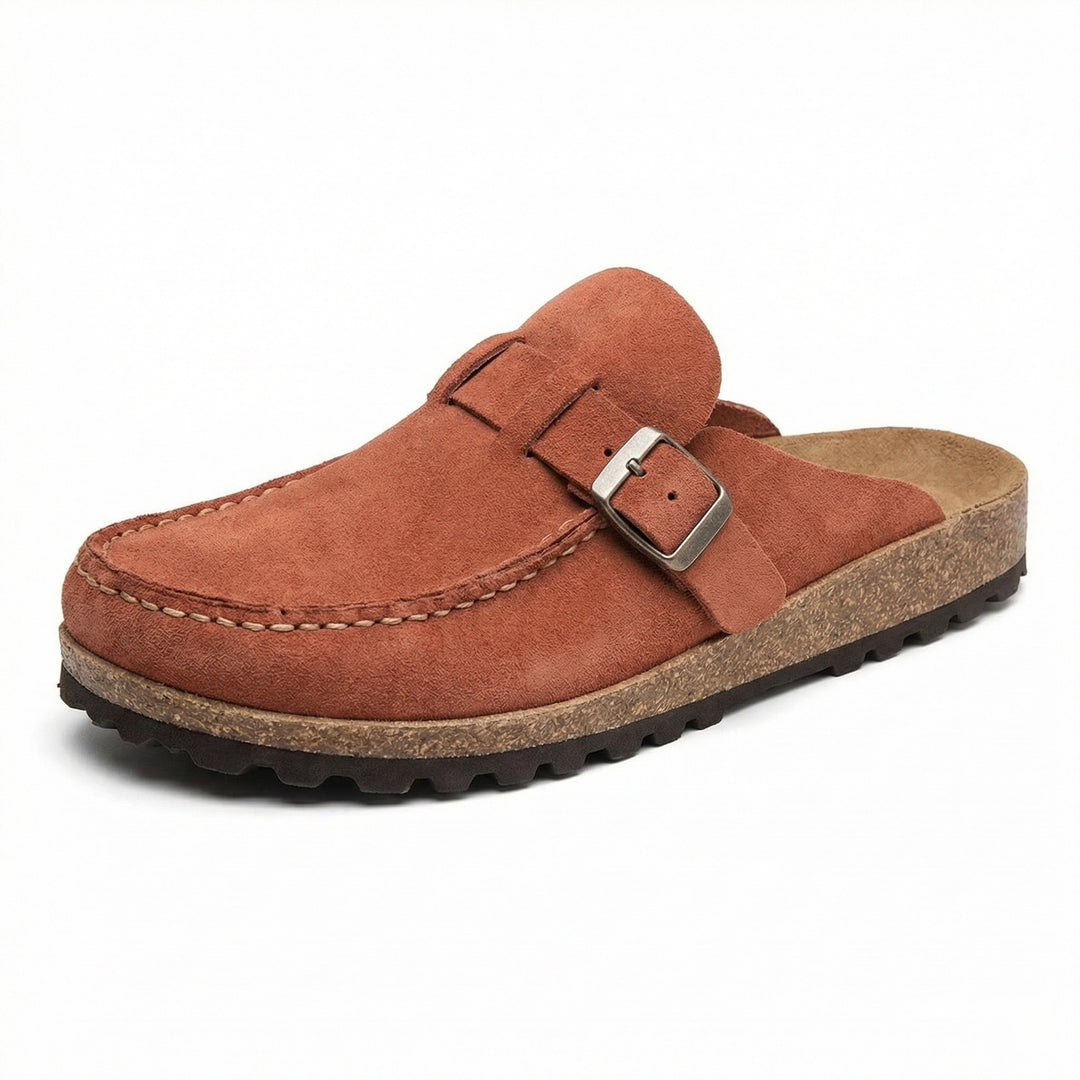 Clogs - Damen Retro Wildleder Slip-On Mule EB