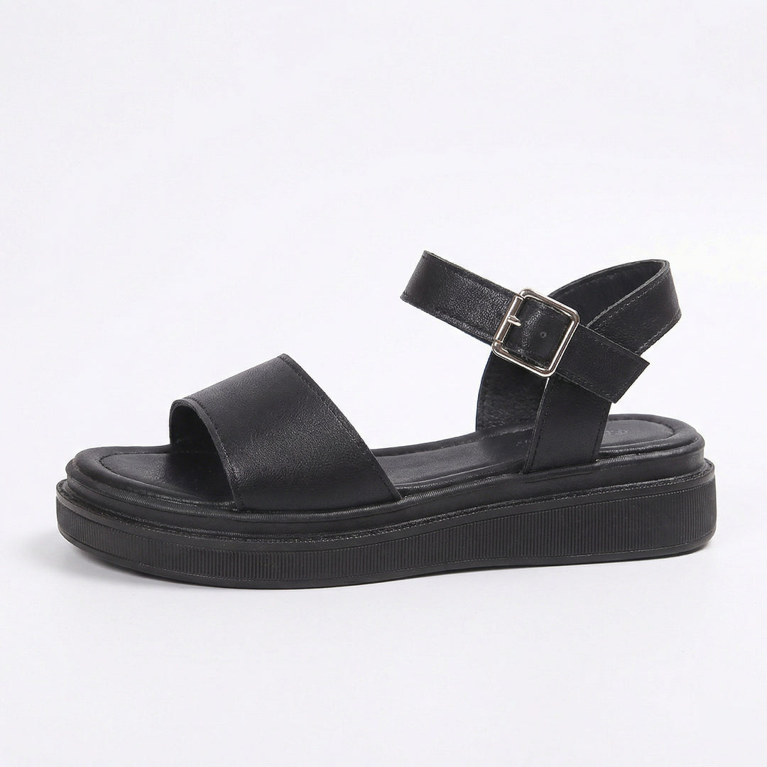 Damen Komfortable Sandalen mit verstellbarem Knöchelriemen EB