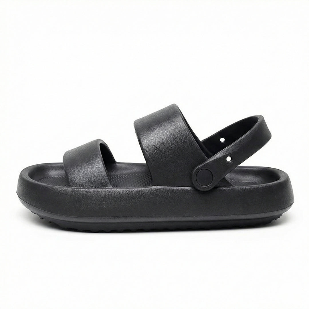 EB | Orthopädische Sandalen Comfort Plus Pantoletten mit Doppelriemen Gepolsterte, Lässige Slip-On-Sandalen