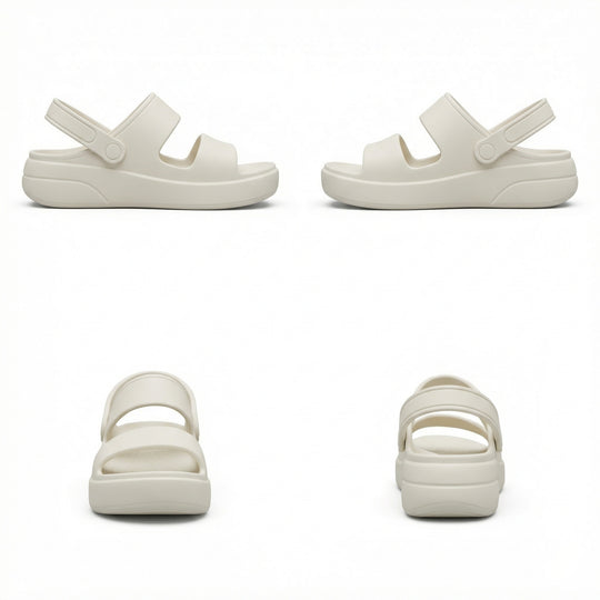 EB | Orthopädische Sandalen Comfort Plus Pantoletten mit Doppelriemen Gepolsterte, Lässige Slip-On-Sandalen