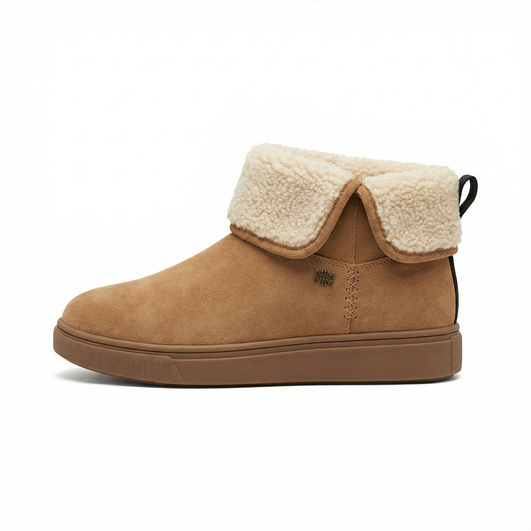 Damen Lammfell gefütterte Winterstiefel EB