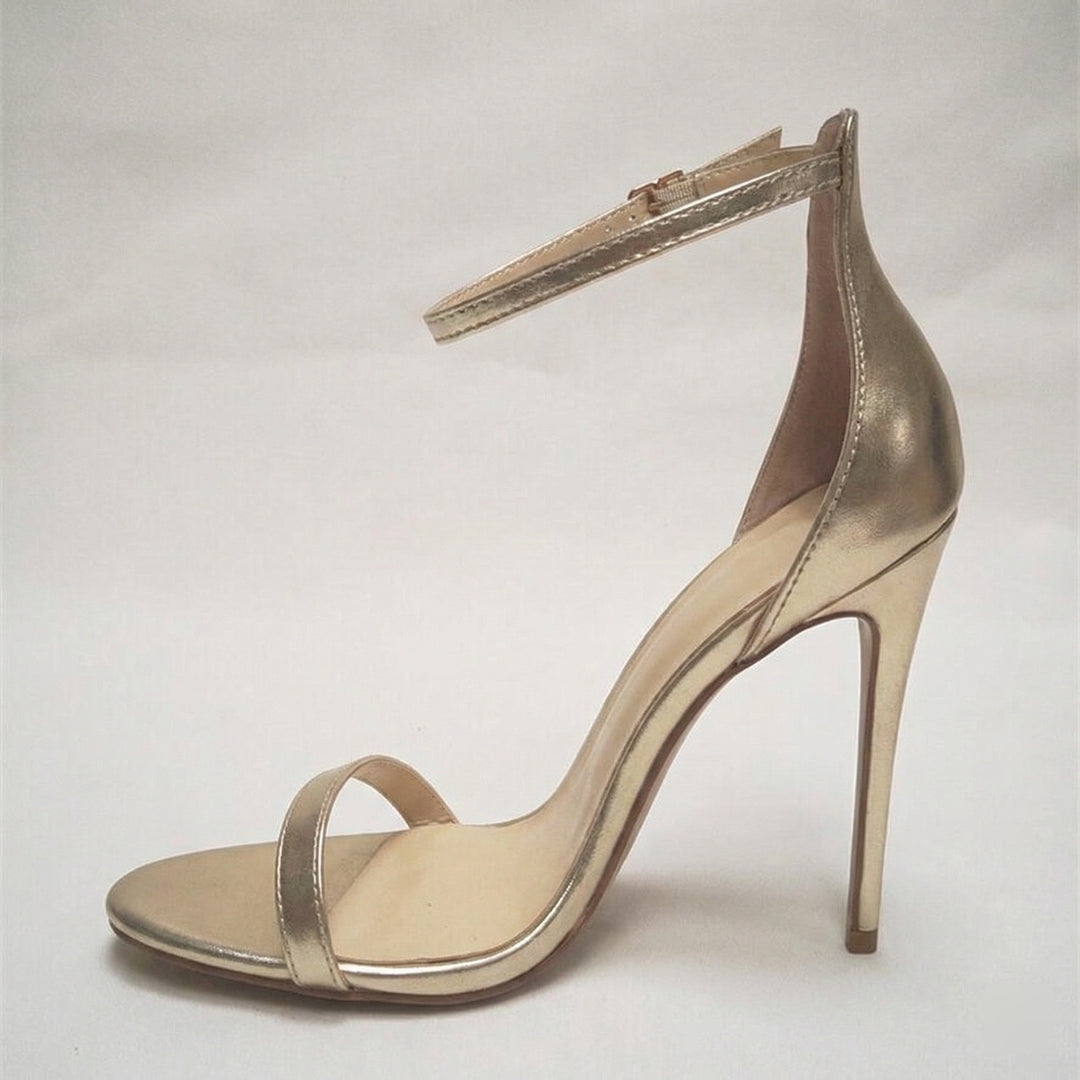 EB | Fischmundschnalle Stiletto Absatz Hohe Absatzsandalen
