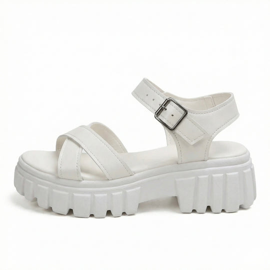 EB | Einfarbige Freizeitsandalen