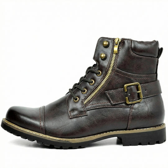Motorradstiefel aus echtem Leder EB