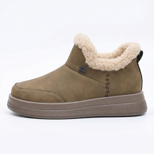 Damen Lammfell gefütterte Winterstiefel EB