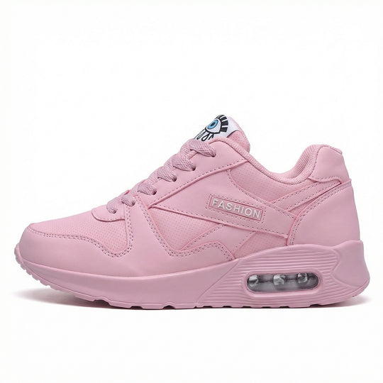 EB | Pu Orthopädische Damen Sneaker mit Schwarzem Augenprint