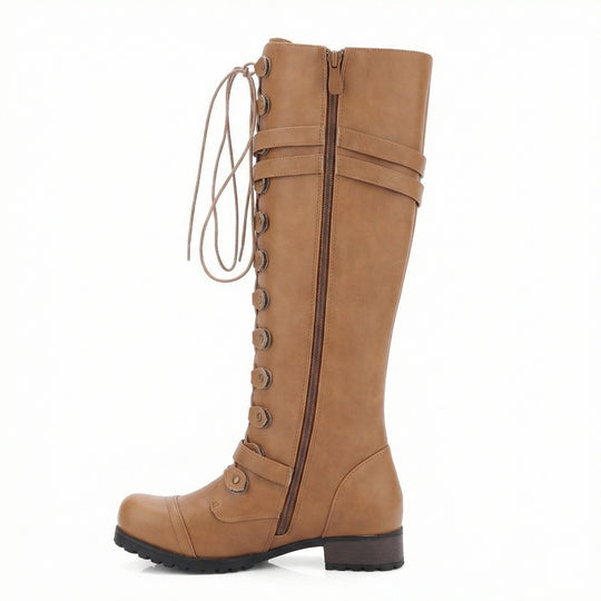 Steampunk-Inspirierte Damen Schnürstiefel EB