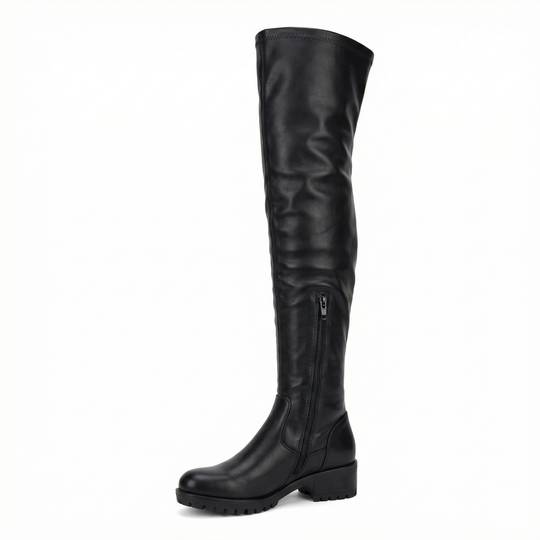 EB | Flache Overknee-Stiefel aus für den Winter