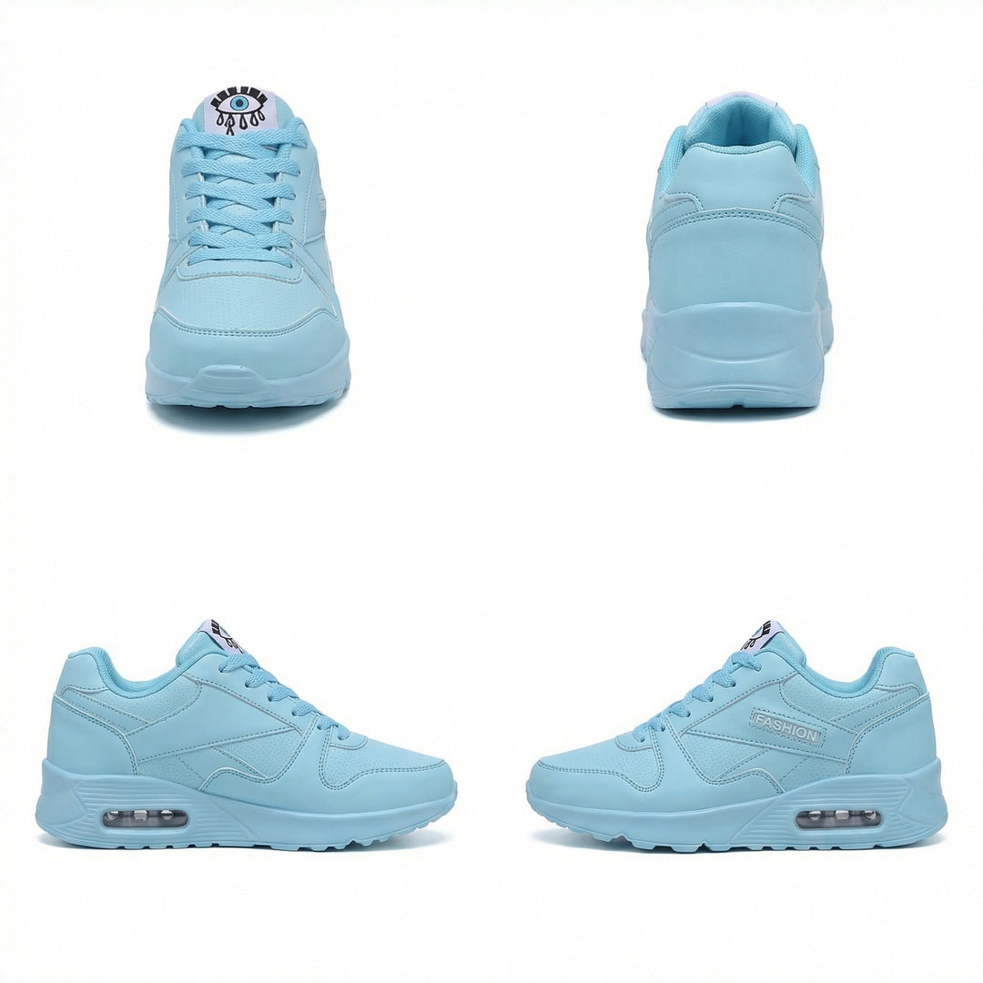 EB | Pu Orthopädische Damen Sneaker mit Schwarzem Augenprint