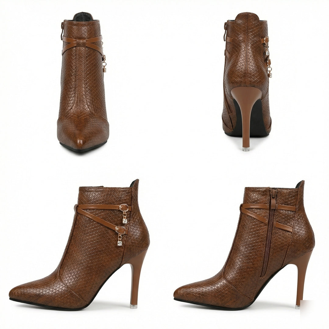 Modische Spitze Stiefeletten für Damen EB