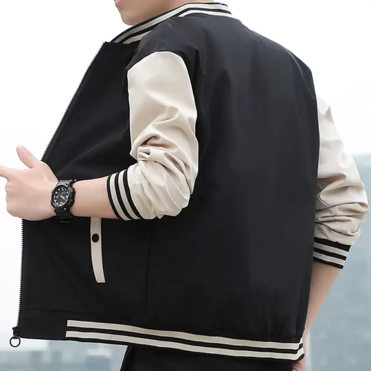 EB | Splicing Stripe Varsity-Jacke